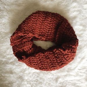 Knitted infinity scarf